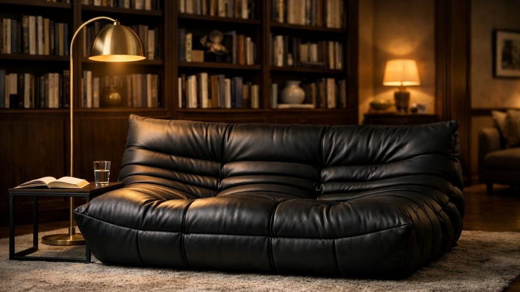 High-end wall molding and designer floor lamp decor