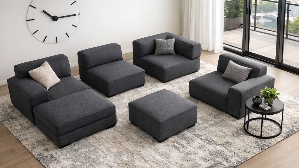 Versatile modular sectional seating for flexible living rooms - CozySofaHub