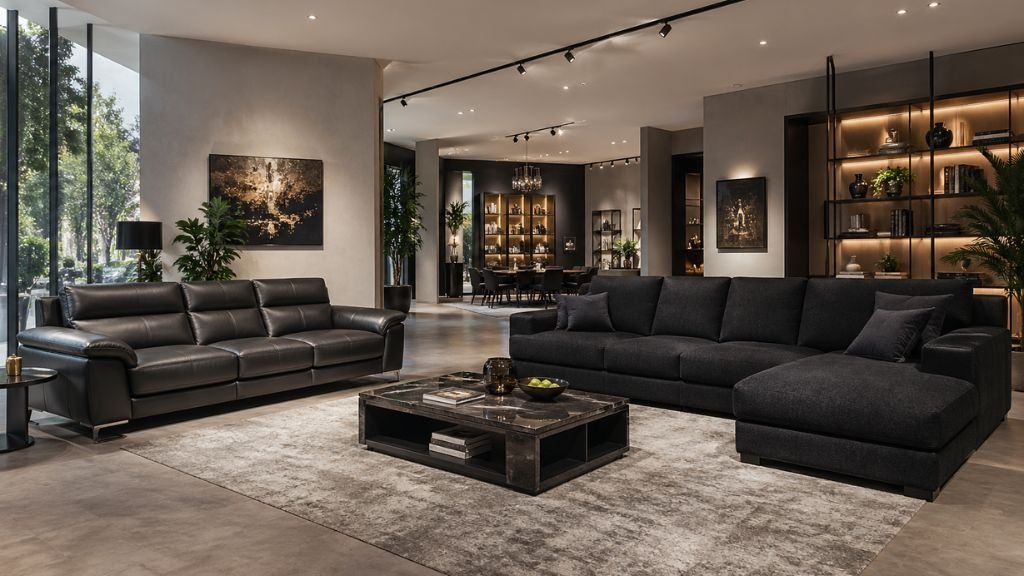 Comparison of different luxury seating styles for a modern home