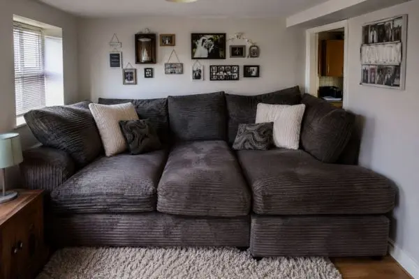 Crammed living room furniture layout mistake