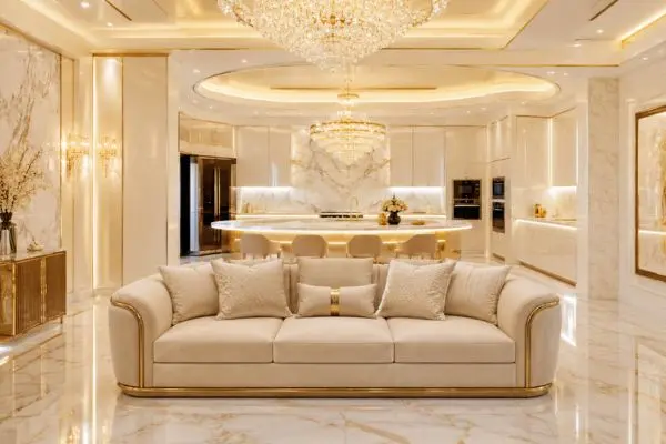 A luxury beige couch explaining how to check the sofa cleaning code first