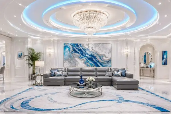Cleaning and preserving luxury colored leather couches in elite modern room setups