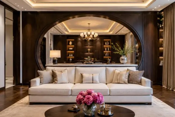 An immaculate ivory couch illustrating how to clean fabric sofa step by step